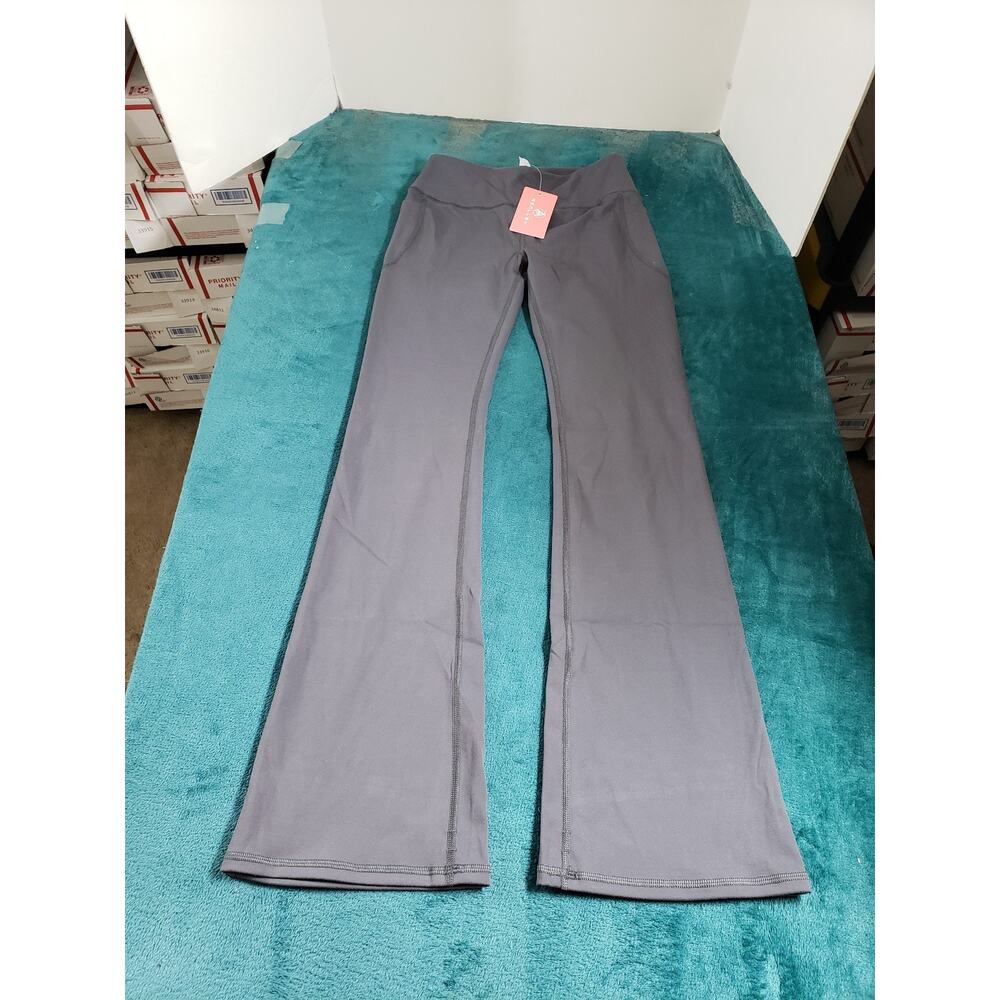 Aenlley Pants Size Extra Large Girls Youth Gray Stretch Active Flare NWT